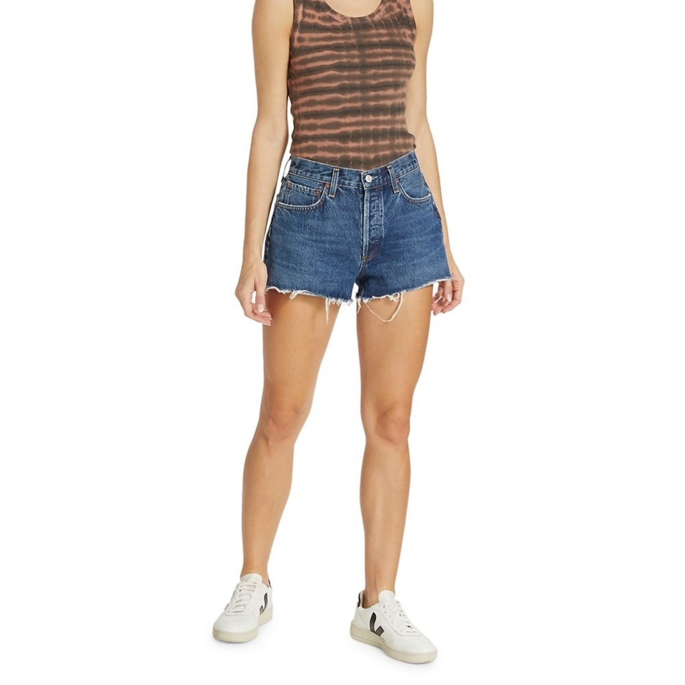 AGOLDE's mid-rise Parker denim shorts